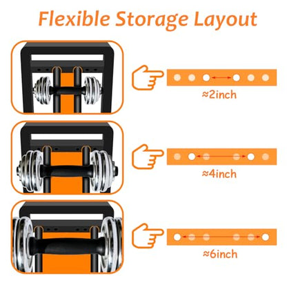 3-Tier Adjustable Dumbbell Rack, Heavy-Duty Weight Storage Stand, 390 LB Capacity, Space-Saving Home Gym Organizer - color: Black