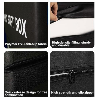 LICOME 4-in-1 Foam Jumping Exercise Box Plyo For Home Gym Non-slip PU Leather Cover For Workouts Training Strength - size: 4