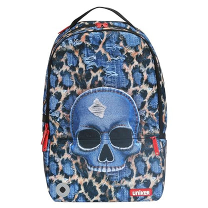 Graffiti Backpack, Designer Laptop Backpack for 15.6 Inch Work,Water Resistant Backpack Computer Bag, DenimSkull - color: Denimskull