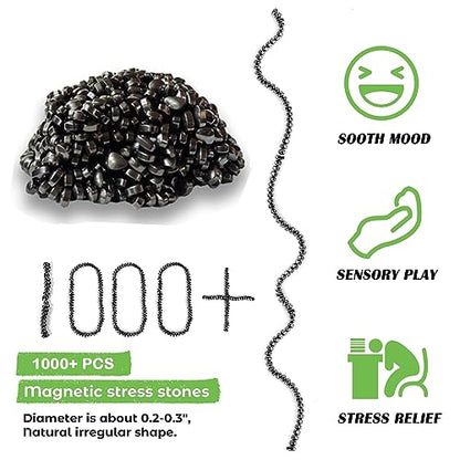 1000pcs Fidget Toys Adults ，Sensory Toys， Desk Fidgets Toys for Office Stress/Anxiety Relief (1000 PCS) - size: 1000 PCS (Black)