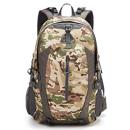 SPEEDPARK Hiking Backpack 40L Waterproof Hiking Daypack with Rain Cover, Outdoor Trekking Travel Backpacks for Men Women - color: C Acu