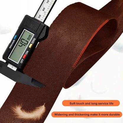 ZINZ 60 Inch Shoulder Strap with Removable Ultra-Thick Pad, Adjustable Buckles Shoulder Crossbody Strap for Luggage Bag - color: Coffee