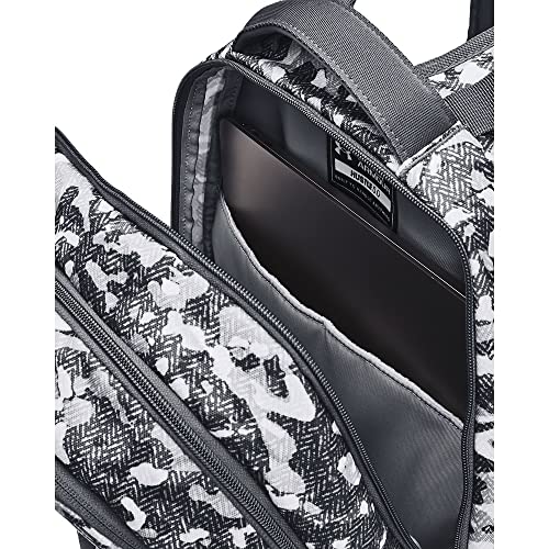 Under Armour Unisex Hustle 5.0 Backpack - color: (104) White / Pitch Gray / Metallic Light Copper
