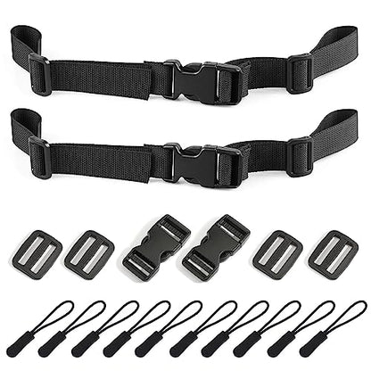 Backpack Chest Strap 2pcs Heavy Duty Adjustable Backpack Sternum Strap Chest Belt with