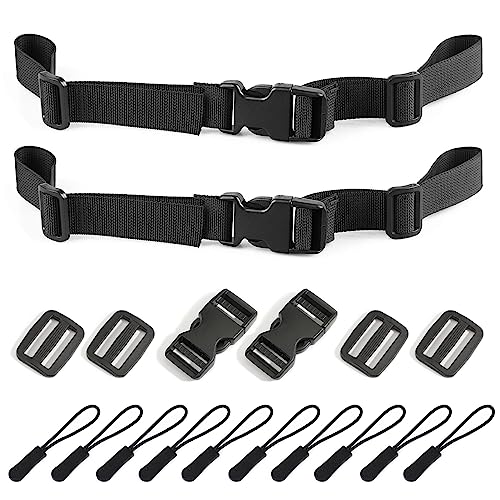 Backpack Chest Strap 2pcs Heavy Duty Adjustable Backpack Sternum Strap Chest Belt with
