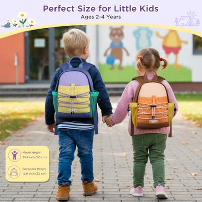 GAGAKU Toddler Backpack for Kids 2-4 Water Resistant Lightweight Hiking Backpack Outdoor Travel Sport Mini Toddler Daypack Backpack - Purple - color: Purple