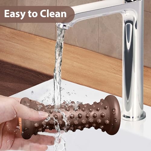 BESKAR Foot Massage Roller for Relief Plantar Fasciitis, Foot Reflexology Tool Pressure Point Massage Roller, Deep Tissue Massage for Relieving Feet Arch Heel Pain, Myofascial Pain Syndrome - color: Coffee