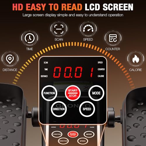 Under Desk Elliptical Machine, Electric Elliptical Leg Exerciser for Senior, Quiet and Compact Electric Seated Pedal Exerciser for Home with Monitor, Remote Control and 12 Adjustable Speeds - style: Black