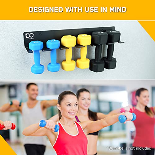 Double Circle Gym Rack Organizer, Multi-Purpose Workout Gear Wall Rack Hanger for Home and Pro Gym Storage for Exercise Bands, Jump Ropes, Chains, Lifting Belts