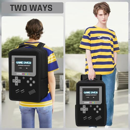 Gamer Backpack for Boys,School Boys Backpack for Kids Children Teens Elementary Middle High School,17" Large Capacity Student Bookbag & Multifunctional Video Game Travel Bag - color: Black-backpack Only