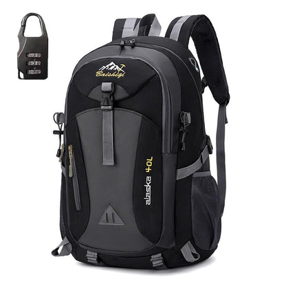 Travel Backpack 40L.Flight Friendly Approved Carry-on Luggage,Anti theft.Water.resistant.Lightweight.Business.Rucksack,Durable Large Weekender Bag Daypack Fits 17.3 Inch Laptop Unisex - color: Grey and Black