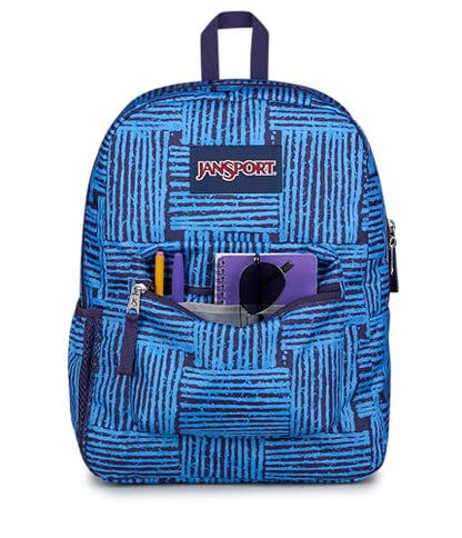 JanSport Cross Town Backpack - Simple Bag for Everyone with 1 Main Compartment, Front Utility Pocket - Premium Class Accessories - Threaded - color: Threaded