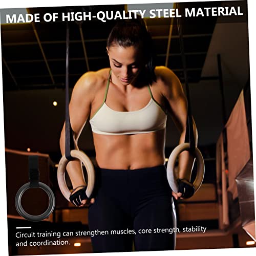 2pcs Home Fitness Rings Sturdy Training Equipment Fitness Ring Cord for Gym
