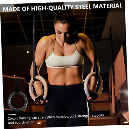 2pcs Home Fitness Rings Sturdy Training Equipment Fitness Ring Cord for Gym