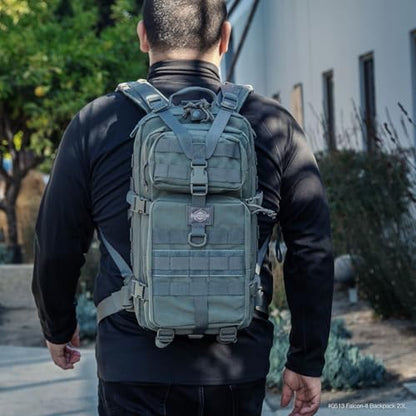 MAXPEDITION Falcon-II Backpack, 23L Tactical Backpack, Survival Pack, Bug Out Bag, MOLLE Go Bag for EDC, 0513 - color: Foliage Green