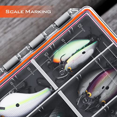 KastKing HyperSeal Waterproof Tackle Box, 3600 and 3700 Tackle Trays - size: 3600 (1 Pack) & 3700 (1 Pack) with compartment