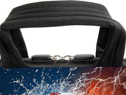 AMARY 17" Laptop Shoulder Bag Carrying Case Adjustable shoulder straps, comfortable handle, front pocket for storing mouse (Football) - color: Football