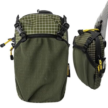 Backpack Shoulder Strap Pouch - Waterproof Strap Pack Phone Pouch, Backpack Strap Pocket Attachment Bag, Small Crossbody Bag Waist Pack for Sports Hiking Camping - color: Green