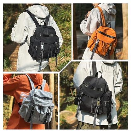 Casual Backpack Women Men Daypack Lightweight Rucksack Waterproof Backpack for Hiking Travel Daily Use Black - color: Black