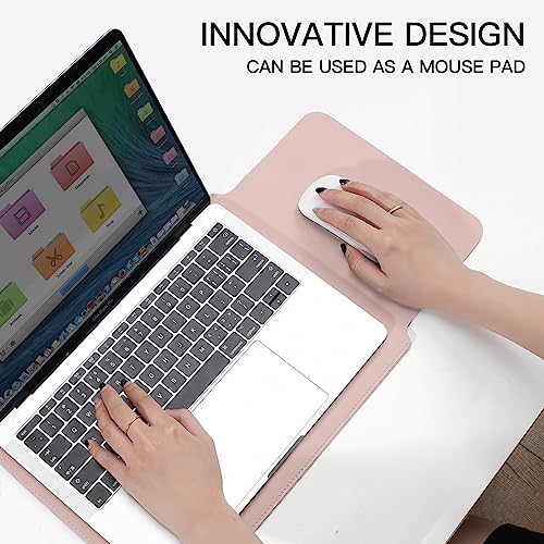 Laptop Sleeve Case for New MacBook Air M4/M3/M2 13.6"/Pro/Max A3240 A3113 A2442 Pro 14, 13.5 Surface 5/4/3/2/1, 14" Dell ASUS Acer Chromebook/HP Stream/IdeaPad, with Small Case, Pink - color: Pink, size: 13.6-14 inch