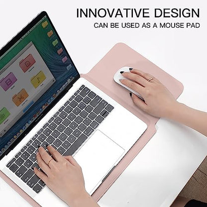 Laptop Sleeve Case for New MacBook Air M4/M3/M2 13.6"/Pro/Max A3240 A3113 A2442 Pro 14, 13.5 Surface 5/4/3/2/1, 14" Dell ASUS Acer Chromebook/HP Stream/IdeaPad, with Small Case, Pink - color: Pink, size: 13.6-14 inch