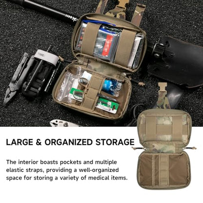 EXCELLENT ELITE SPANKER Tactical Molle Rip Away Ifak Pouch Utility First Aid Pouch Medical EMT Bag - color: Multicam