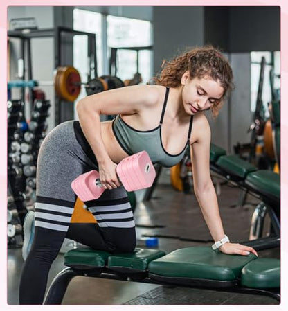 15LB 20LB 30LB 40LB 50LB Adjustable Dumbbell Set Free Weights Dumbbells Set for Women Men Hand Weights Sets Adjust Dumbbell Weight Sets for Home Gym Exercise Workout Strength Training Equipments - color: Pink