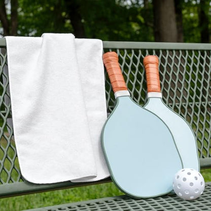 S&T INC. Microfiber Gym Towels, Yoga Towel for Home and Gym Bag, 16 Inch x 27 Inch, 6 Pack - color: White