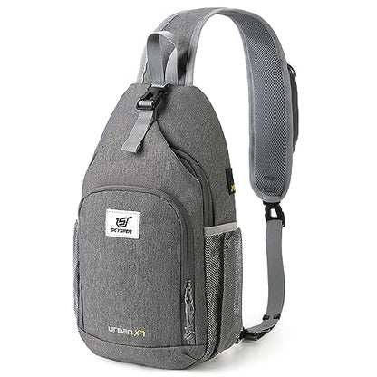 SKYSPER Sling Bag RFID Crossbody Sling Backpack Cross Body Shoulder Bag Travel Hiking Daypack for Women Men(Darkgrey) - color: Darkgrey