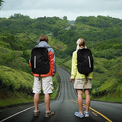 2 Pack Waterproof Rain Cover Backpack Rain Cover Waterproof Rucksack Cover with Reflective for Hiking Camping Traveling Cycling Anti-dust,Anti-Theft,Outdoor Activities(M (30-40L)