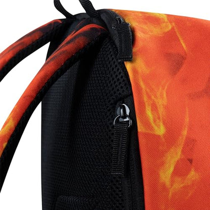 Hurley Unisex-Kids Graphic Backpack, Fire, One Size - color: Fire