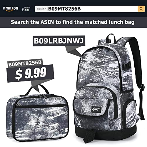 rickyh style School Backpack Travel Bag for Men & Women Lightweight College Back Pack with Laptop Compartmen - color: 04 Ink