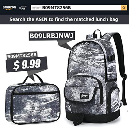 rickyh style School Backpack Travel Bag for Men & Women Lightweight College Back Pack with Laptop Compartmen - color: 04 Ink