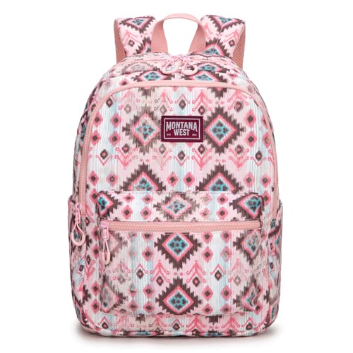 Montana West Backpack Purse for Women Western Aztec Backpack Purse Lightweight Casual Daypack for Travel - color: C-pink
