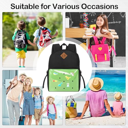 Kids Backpack for Boys Girls 6-12 Years, Kid School Backpacks with Shoe Charm - Book Bag for School (green) - color: Green