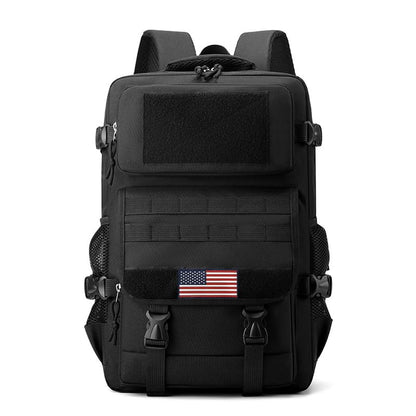 35L Tactical Backpack Black, Military Molle Backpack for Men Women, Water Resistant Hiking Rucksack Fits 16 Inch Laptop for Outdoor Camping Hunting Trekking Travel - color: Camo Backpack Single Pack 3
