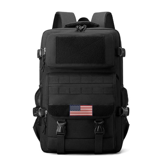 35L Tactical Backpack Black, Military Molle Backpack for Men Women, Water Resistant Hiking Rucksack Fits 16 Inch Laptop for Outdoor Camping Hunting Trekking Travel - color: Camo Backpack Single Pack 3