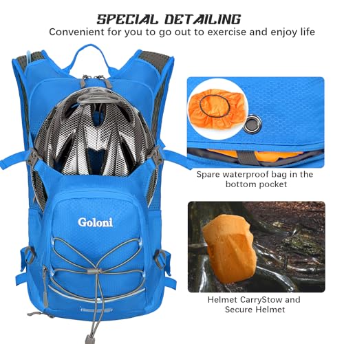Hydration Backpack,Lightweight Hiking Backpack with 2L Water Bladder,Water Backpack for Biking, Running, Festival