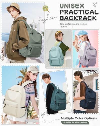 BJLFS Green School Backpack for Teens Middle High School Bags for Girls Large Bookbag Compartment Mochilas para Niñas Adolescentes Back to School Travel Gifts - color: Green