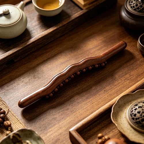 Massage Stick Wood,Natural Portable Wooden Roller Bar | Wood Stick Massage Tool,for Home House Bedroom Office Indoor Women Men Arm Legs Shoulders