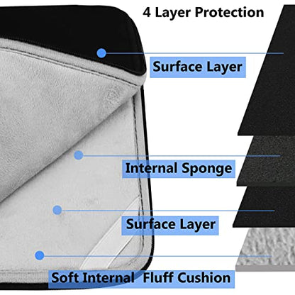 Laptop Case Sleeve 13.3 inch, Protective Computer Cover Sleeve Tablet Briefcase Carrying Bag Compatible with MacBook Air/MacBook Pro, HP, ASUS, Acer, Lenovo, Notebook, Computer, Black - color: Black, size: 13.3 Inch