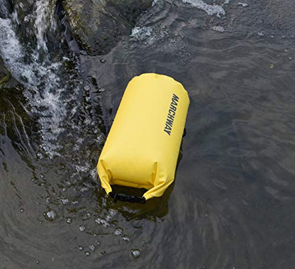 MARCHWAY Floating Waterproof Dry Bag Backpack 5L/10L/20L/30L/40L, Roll Top Sack Keeps Gear Dry for Kayaking, Rafting, Boating, Swimming, Camping, Hiking, Beach, Fishing - color: Lemon Yellow, size: 5L