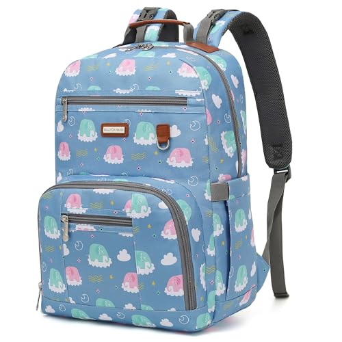 Diaper Bag Backpack, Large Baby Nappy Bags with Portable Changing Pad for Boys and GirlsMultifunction Travel Baby Bag for Moms Dads, Shower Gifts Waterproof and Stylish - color: Blue