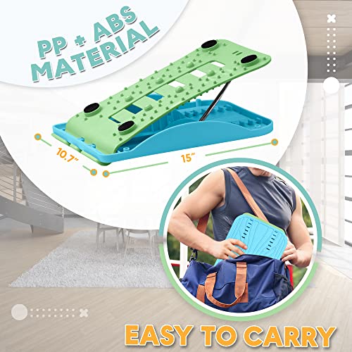 3-in-1 Adjustable Incline Slant Board for Calf Stretching Ankle, Foot Massage, 10 Changeable Levels Rocker Board for Plantar Fasciitis Physical Therapy Equipment – Blue