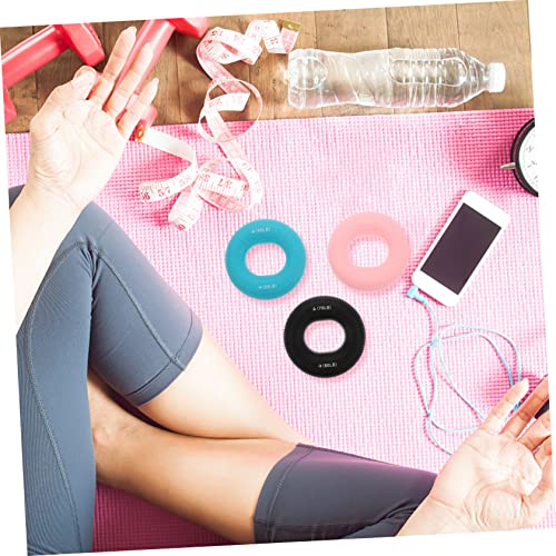 Balacoo 3Pcs Silicone Hand Grip Ring Set Adjustable Forearm Exerciser for Strength Training and Rehabilitation for Fitness Enthusiasts and Injury Recovery