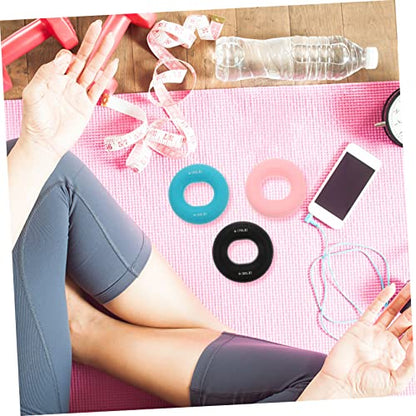 Balacoo 3Pcs Silicone Hand Grip Ring Set Adjustable Forearm Exerciser for Strength Training and Rehabilitation for Fitness Enthusiasts and Injury Recovery