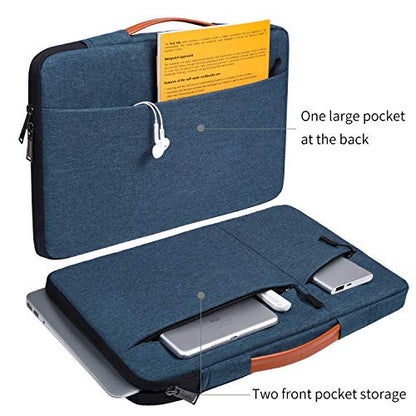 17.3 inch Laptop Briefcase Bag for HP Pavilion 17 Inch, Envy 17, PROBOOK 17, Dell G7 17.3, Dell Inspiron 17, ASUS VivoBook 17, Acer Aspire 17.3-in Computer Sleeve Case, Navy Blue - color: Navy Blue, size: 17-17.3 Inch