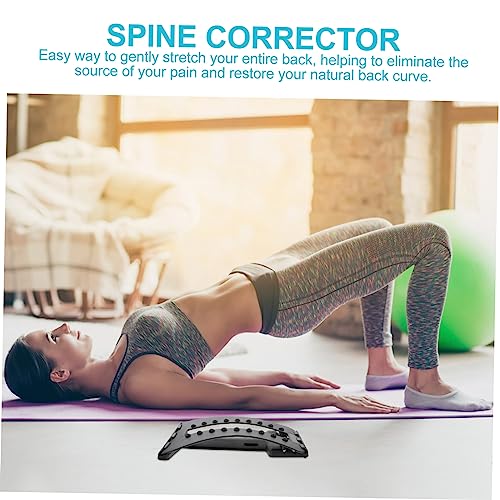 PartyKindom Back Arch Stretcher Spine Relief Device for Lower Back Neck Posture Correction Gentle Stretching Massage Tool for Home Use