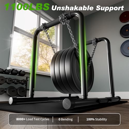 ZCMHAXJ Dip Bar with Dual Inner Connectors, Adjustable Height & Width Parallel Bars, 1100LBS Heavy Duty Calisthenics Bars, Stable Design Calisthenics Equipment Dip Bars for Home Strength Training