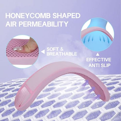 60 Inch Shoulder Strap with Removable Ultra-Thick Pad，Adjustable Buckles and Metal Hooks - color: Pink